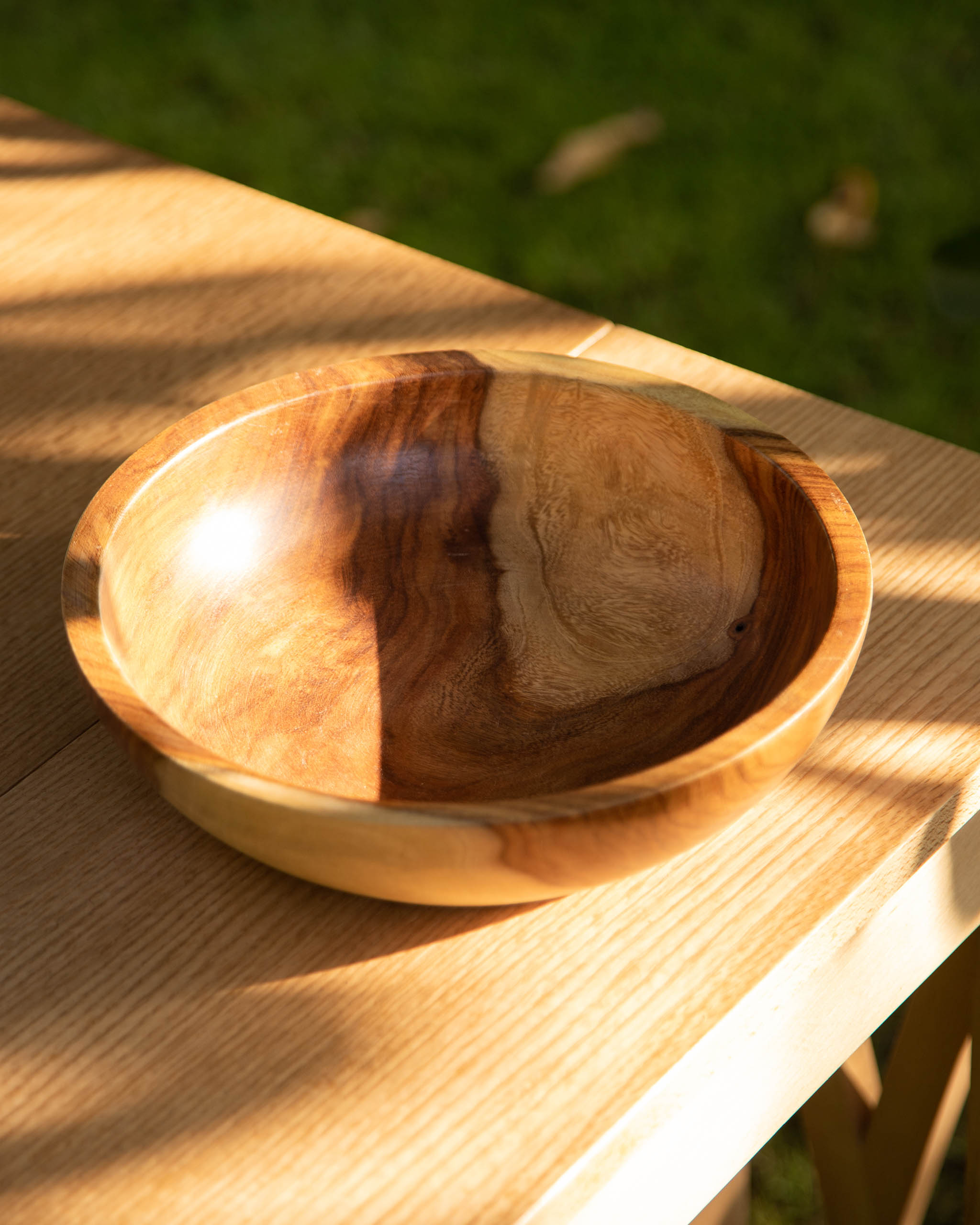 Large Wooden Serving Bowl - Wasilaah