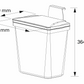 Trash Bin With Metal Hanger -  Wasilaah