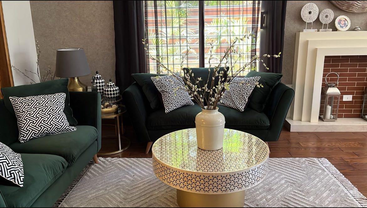 Moroccan Inlay Coffee Table - Wasilaah