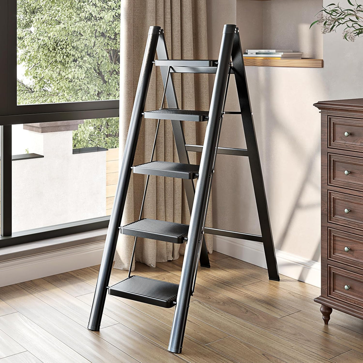 5 Step Folding Ladder | Wasilaah