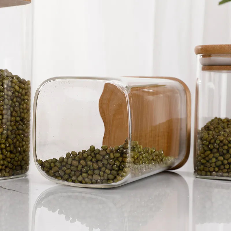 Square Glass Jar - Wasilaah