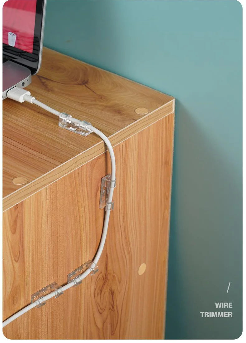 16-Self-adhesive Cable Management Clip