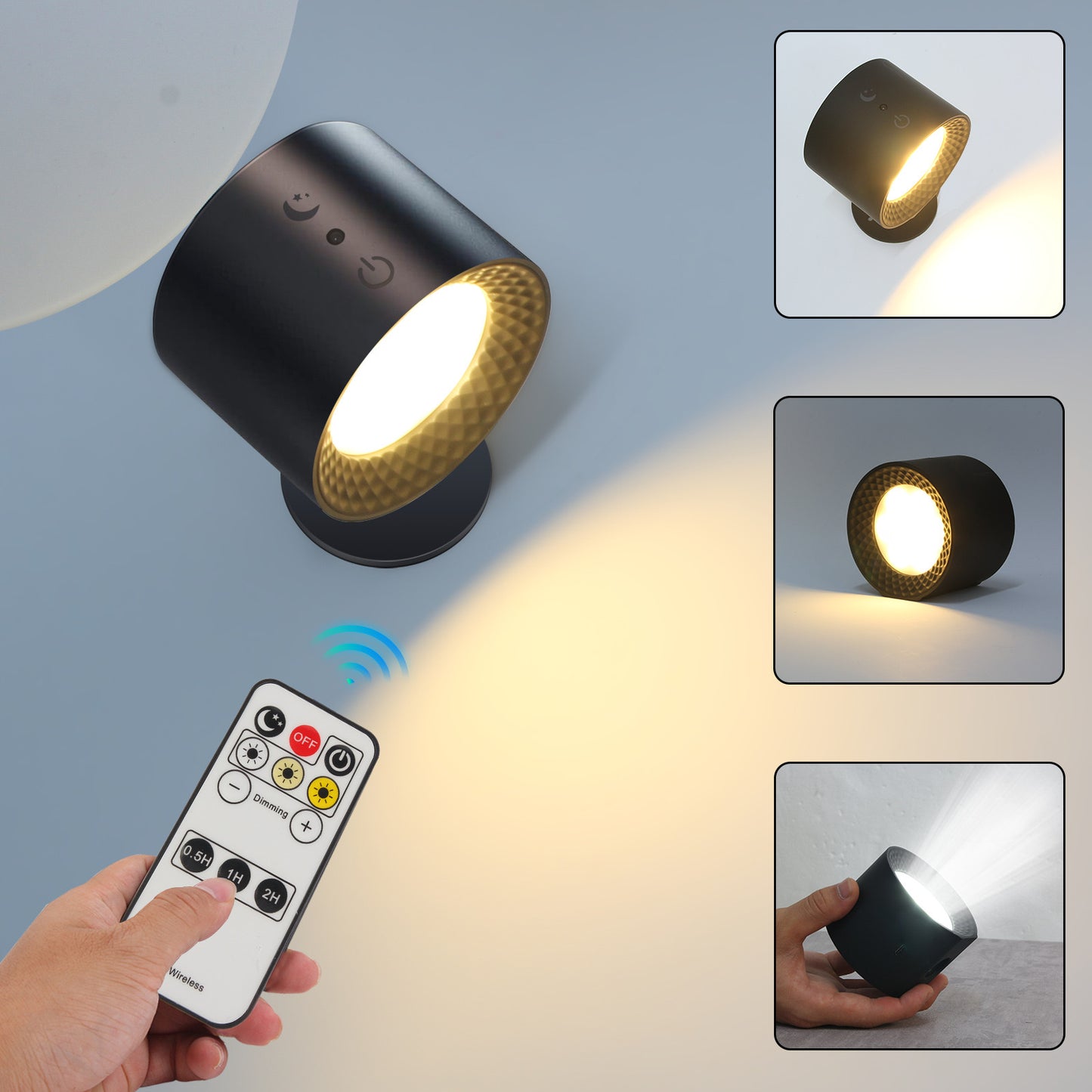Magnetic Wall Spot - Rechargeable Dimmable