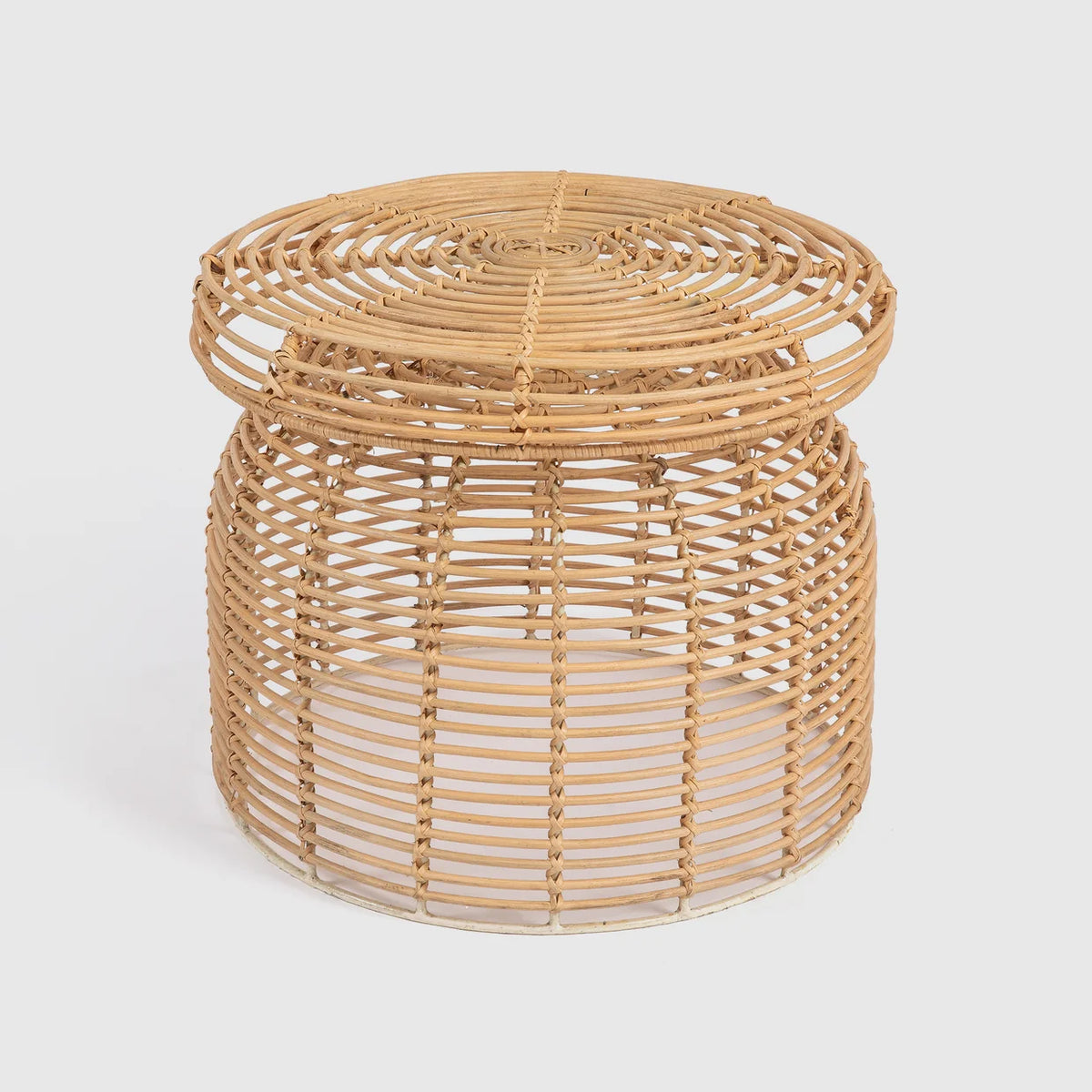 Handwoven Rattan Coffee Table -  Wasilaah