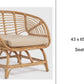 Handwoven Rattan Tub Chair -  Wasilaah