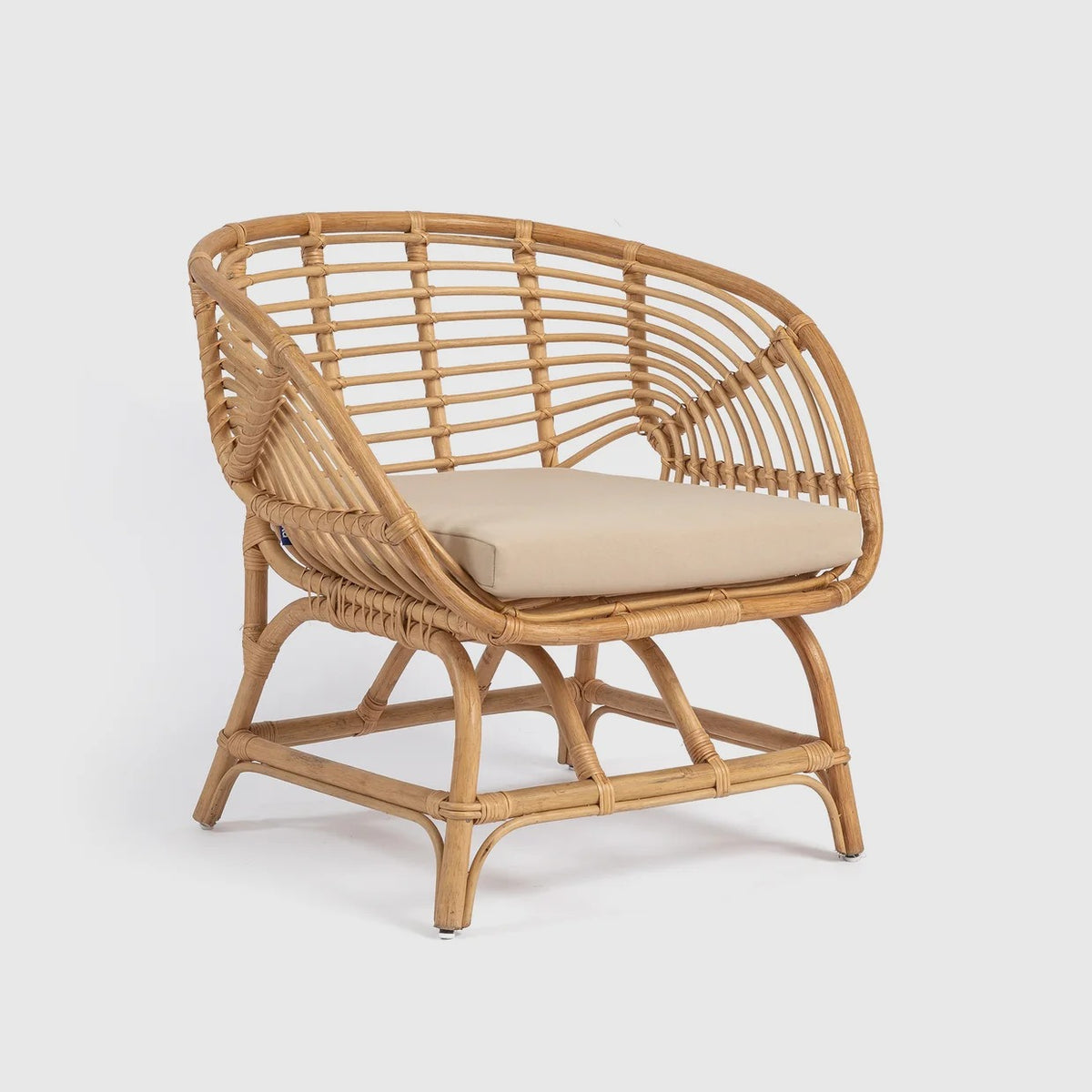 Handwoven Bamboo Tub Chair -  Wasilaah