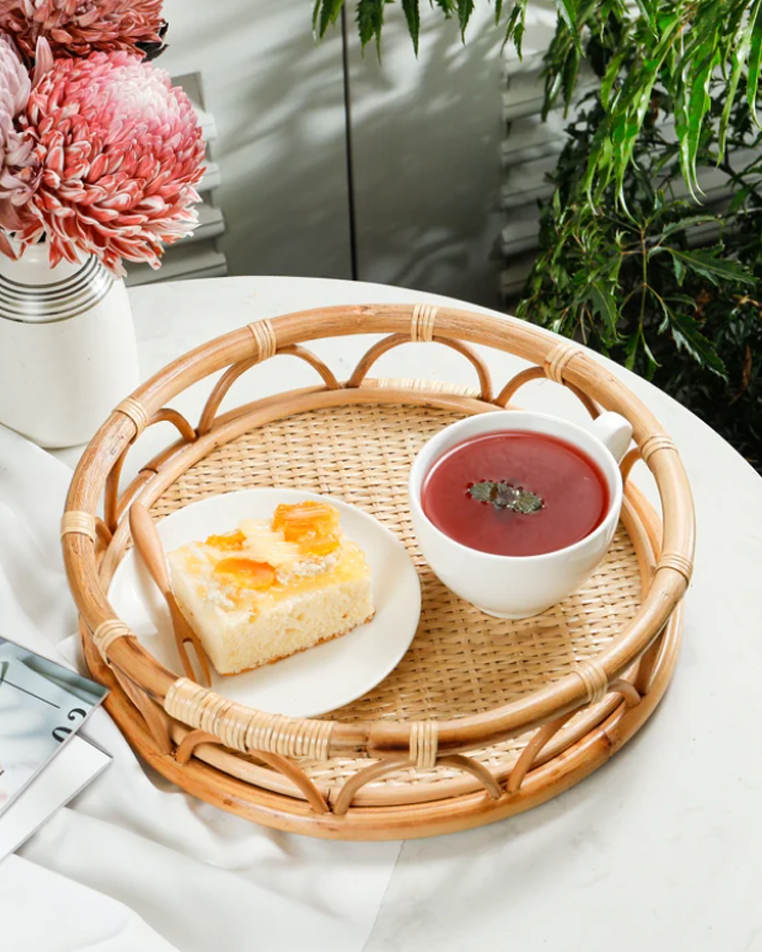 Rattan Serving Tray - Wasilaah