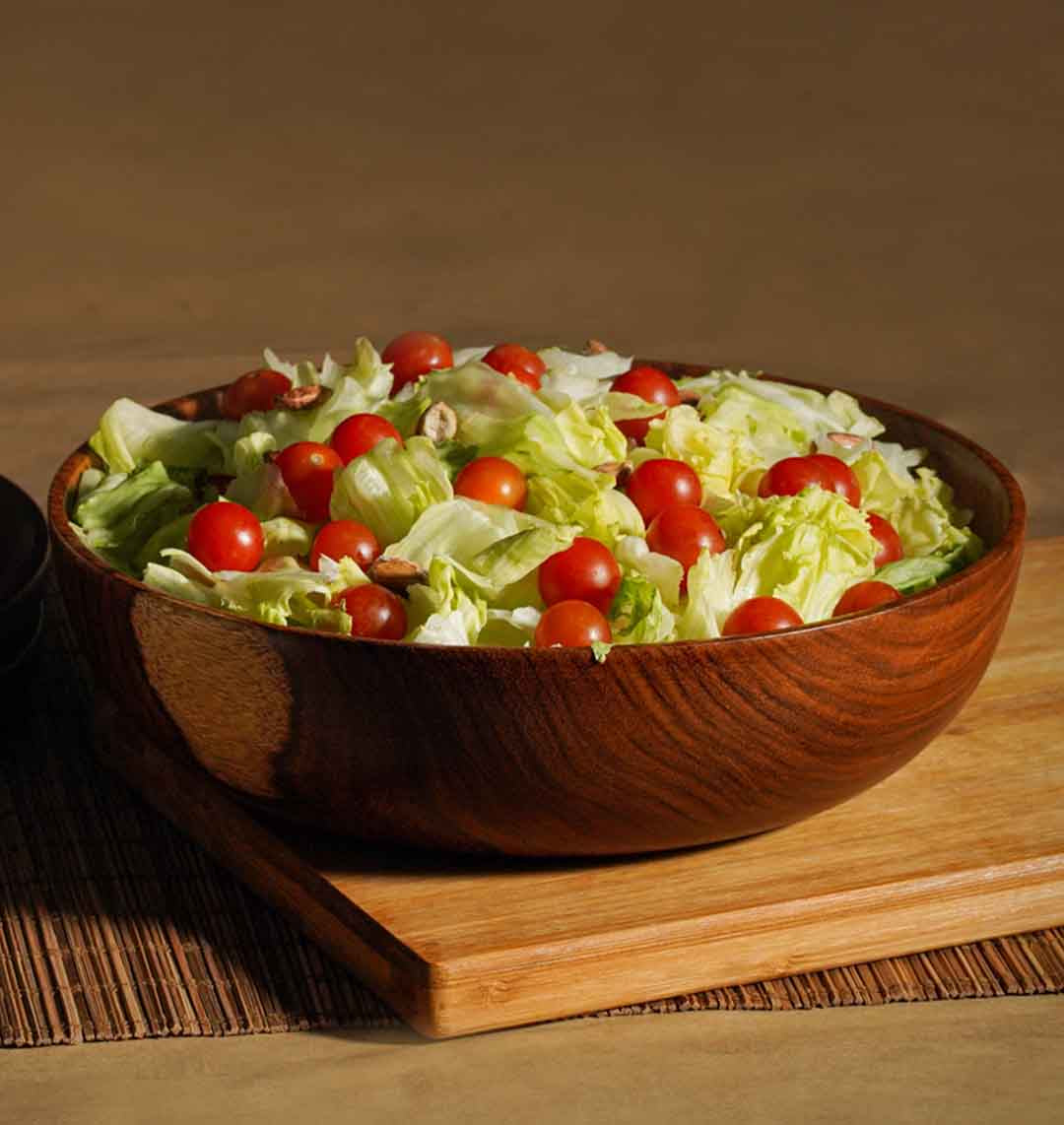 Large Wooden Serving Bowl - Wasilaah