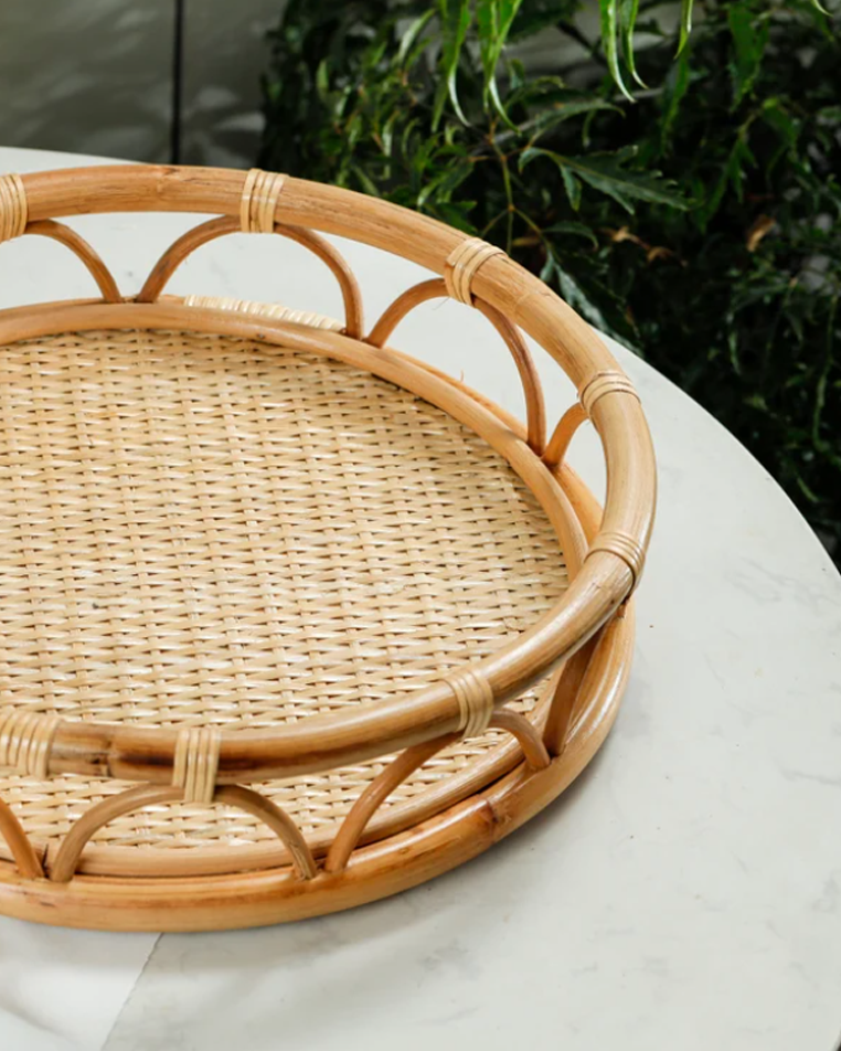 Rattan Serving Tray - Wasilaah