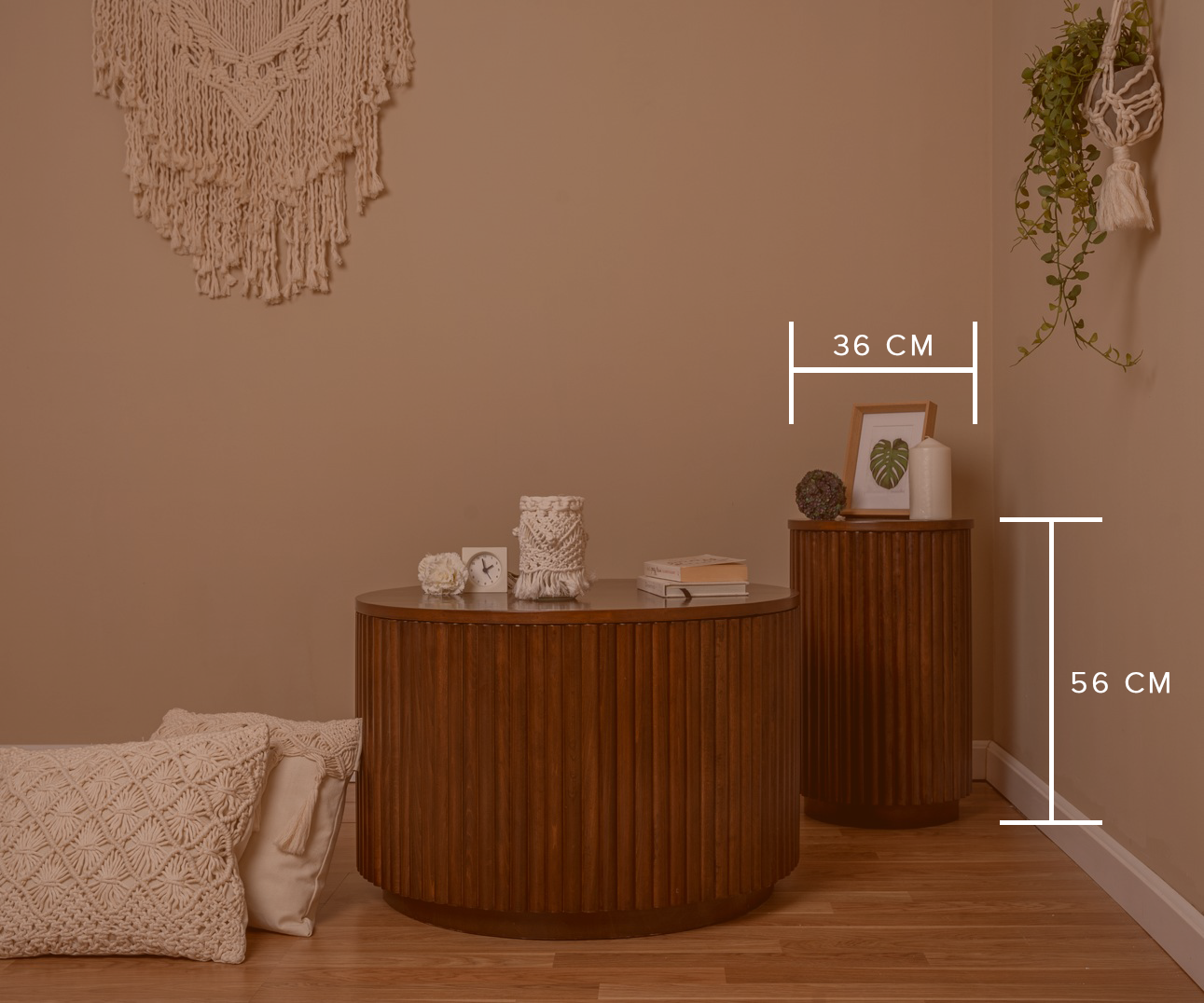 PETIT BROWN PALAIS SIDE TABLE - Wasilaah