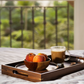 Handmade Wood & Brass Tray -  Wasilaah