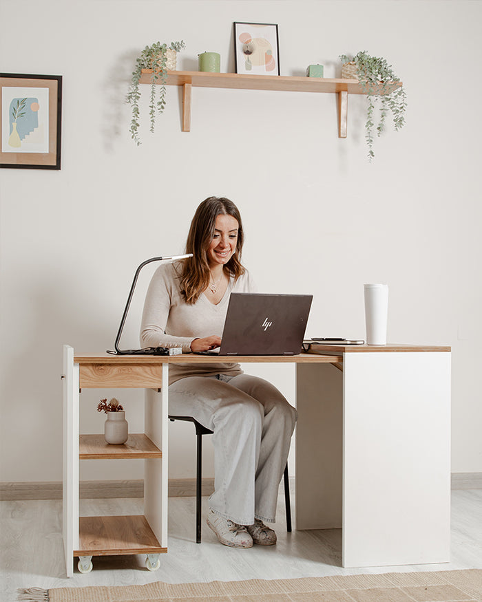 Desks and office chairs