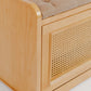 Light Rattan Shoe Storage Bench - Wasilaah