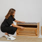 Light Rattan Shoe Storage Bench - Wasilaah