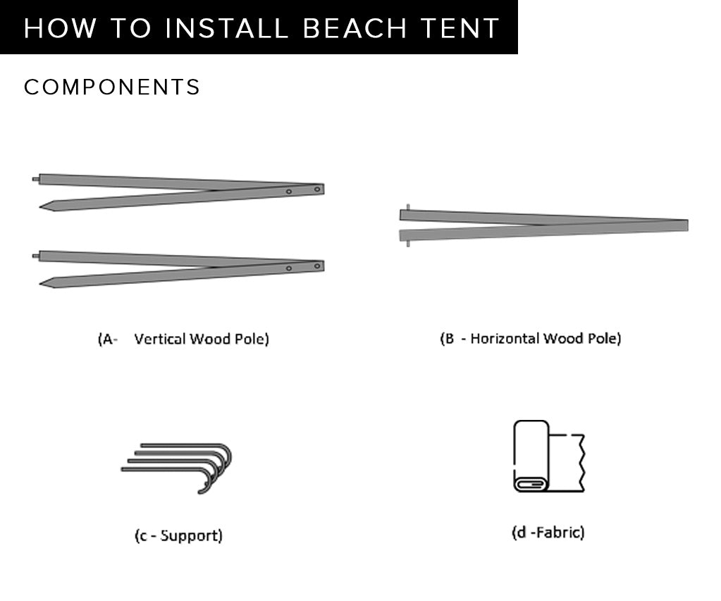 Vintage Yellow Beach Tent - Wasilaah
