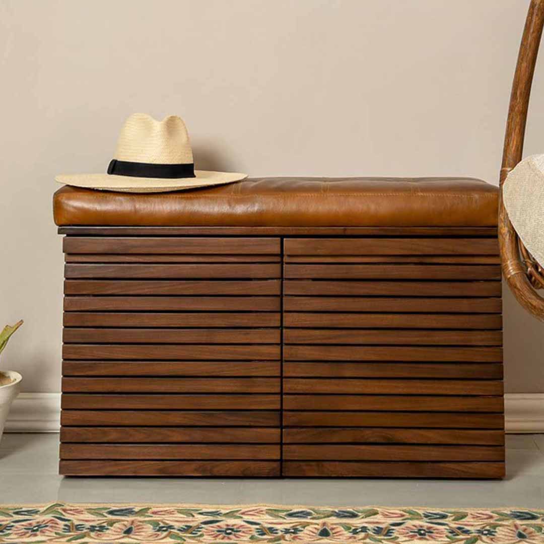 WALNUT SHOE STORAGE - Wasilaah