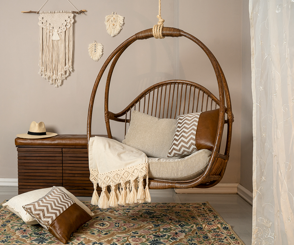 LEATHER CANVAS CUSHION - Wasilaah