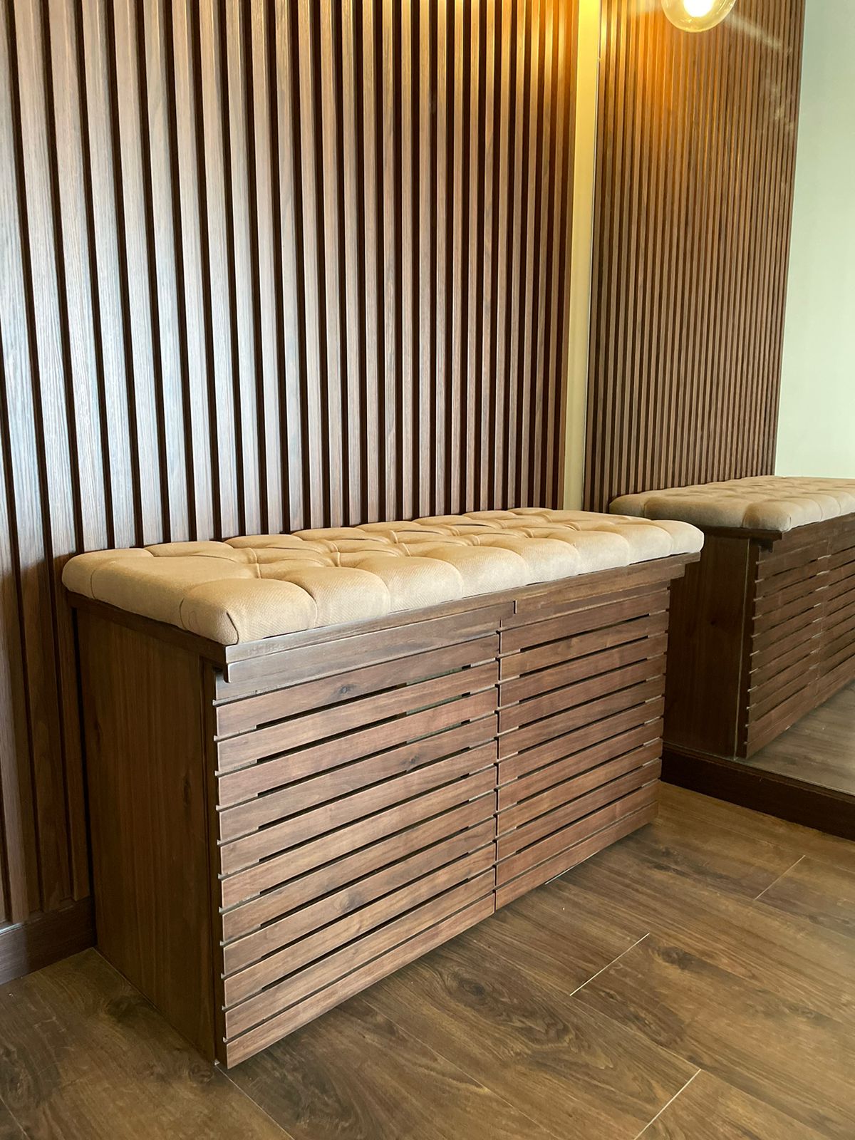 WALNUT SHOE STORAGE - Wasilaah