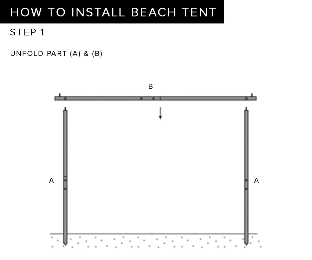 Vintage Yellow Beach Tent - Wasilaah