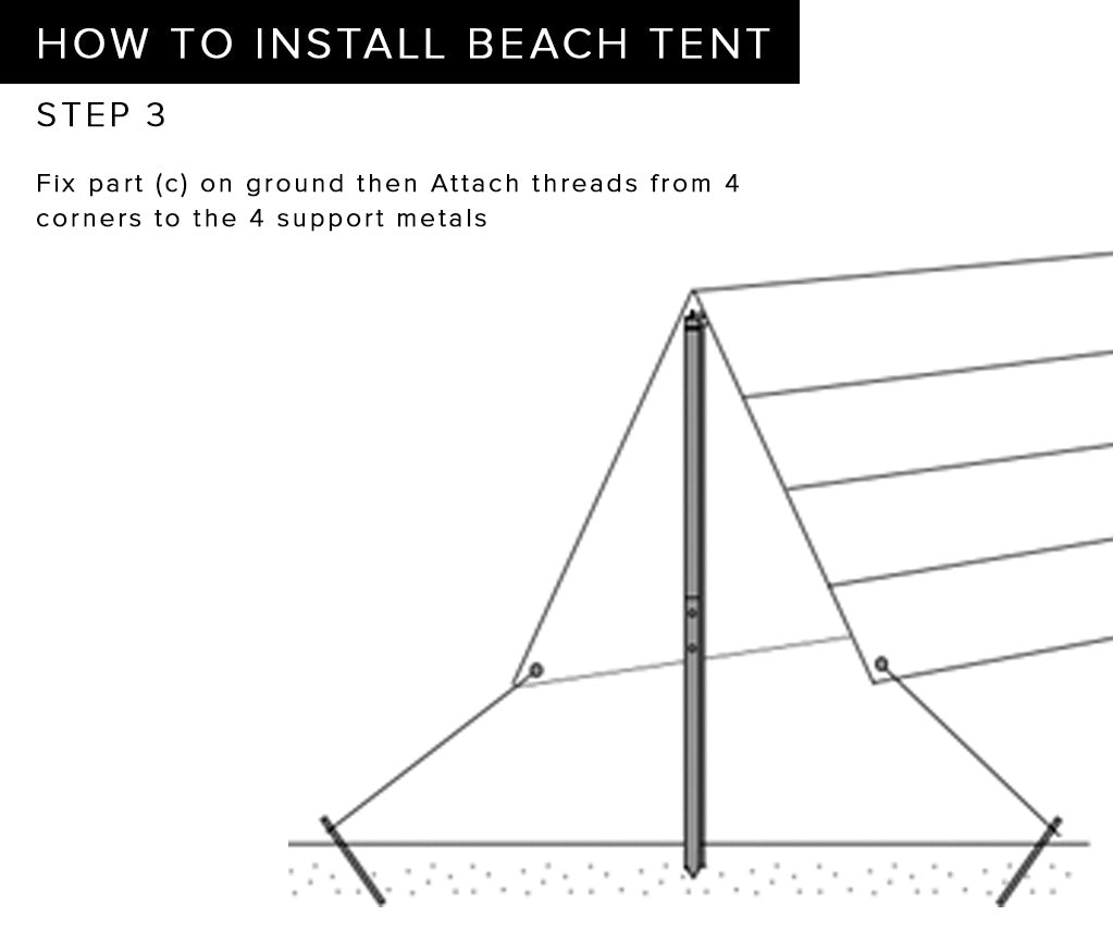 Vintage Yellow Beach Tent - Wasilaah